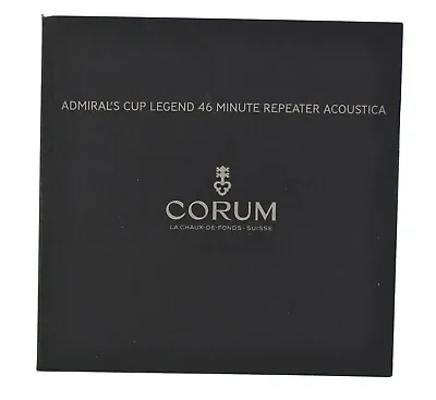 Corum Admiral's Cup Legend 46 Minute Repeater Booklet Manual • £39.58