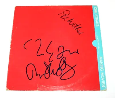 DIRE STRAITS BAND SIGNED MAKING MOVIES ALBUM VINYL BECKETT COA MARK KNOPFLER X3 • $1499.99