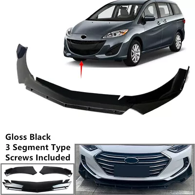 Universal Fit For Mazda 5 Mazda5 12-17 Front Bumper Lip Spoiler Splitter 2 Layer • $55.99