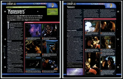 £1.49 • Buy Maneuvers - Voyager - Star Trek Fact File Page