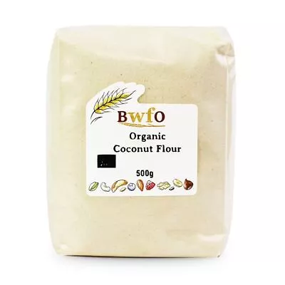 Organic Coconut Flour 500g | BWFO | Free UK Mainland P&P • £6.89