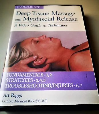 Art Riggs Deep Tissue Massage & Myofascial Release 7 DVD BOXED SET • $64.59