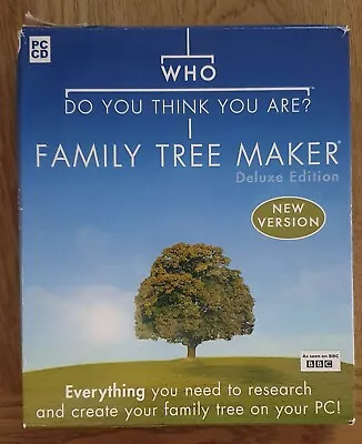 Who Do You Think You Are Family Tree Maker (CD Rom) For Windows 98/Me/XP  • £10