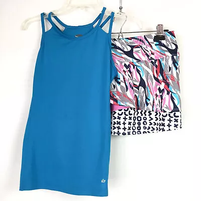 Bolle Womens Medium Tennis Set Top Skort 2 Piece Outfit Tank Skirt Pickleball • $37.99