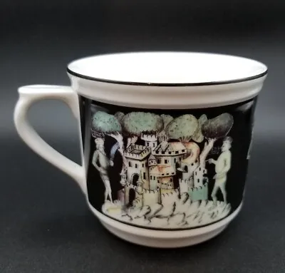 Czech Republic National Museum Large Ceramic Mug Cup 16 Oz  Medieval Castle Art • $7.99