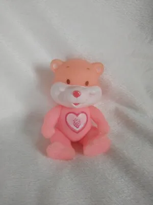 £1.50 • Buy Strawberry Heart Bear, Pink Plastic Bear, Hong Kong Made, Similar To Care Bear 