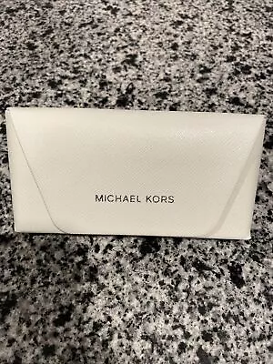 Michael Kors White Authentic Eyeglasses Case Only Nice Condition • $8.80