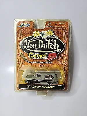 Jada Toys Von Dutch Garage '57 Chevy Suburban Gray Wave 1   • $12.95