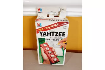 Yahtzee MB Games Travelpax Original  Vintage Boxed • £10