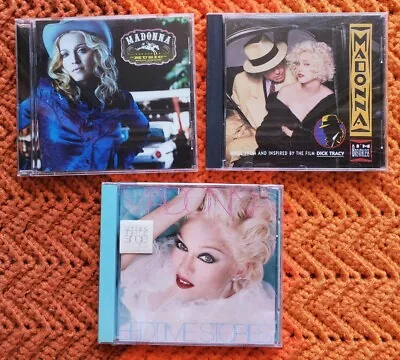 Lot Of 3 Madonna CDs Bedtime Stories I'm Breathless Music • $10.99