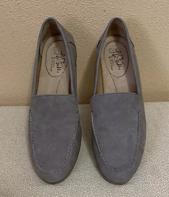 LIFE STRIDE Womens Gray Color Soft System® Margot Slip On Flats Size 6.5 Medium • $18