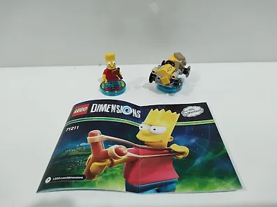 $15 • Buy LEGO DIMENSIONS: Bart Simpson Fun Pack (71211) Used Ground, 100% W/Instr 
