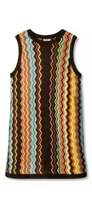 XL MISSONI Target Plus Size Womens Colore Zig Zag Sleeveless Sweater Dress NWOT • $125