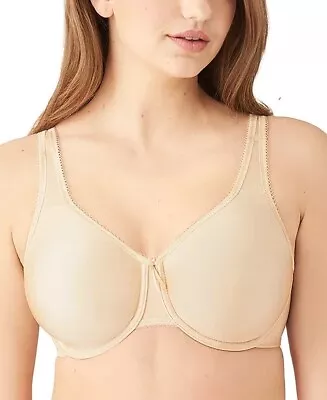 NEW Wacoal 855192 Basic Beauty Underwire Bra Sz 38H Nude • $29.50