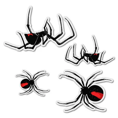 $5.99 • Buy 4x Redback Spider Sticker Aussie Car Flag 4x4 Funny Ute #7383EN