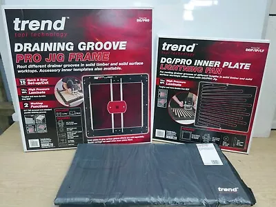 £247.89 • Buy Trend DG/PRO + DG/IP/LF Lightning Fan & Case Draining Drainer Groove Router Jig