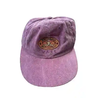 Vintage 90s Vail Ski Hard Embroidered Pink Canvas Adjustable Hat Cap VTG • $29.99