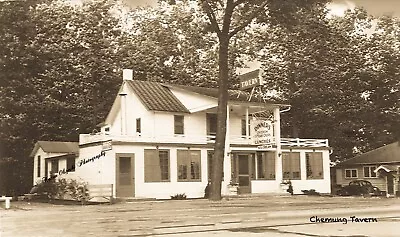 RPPC Photo Howell Michigan Chemung Tavern • $5