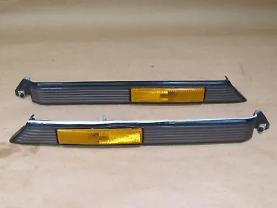 🥇86-88 Toyota Supra Mk3 Front Left Right Side Marker Light Lamp & Trim Set Oem • $153.97