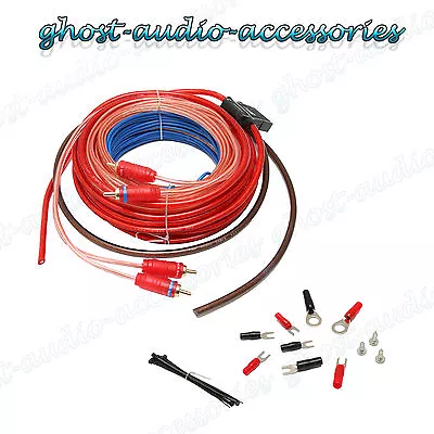 10 Awg Gauge Amplifier Amp Wiring Kit For Edge Vibe Car Audio Subwoofer Amp • $27.63