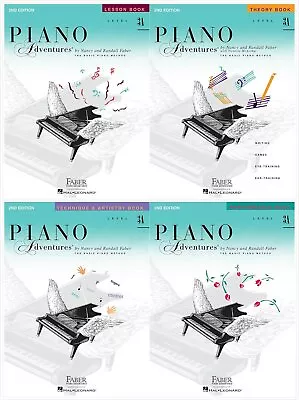 Faber Piano Adventures Level 3A Set (4 Books) 2nd Edition - Lesson Theory... • $33.95