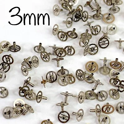 50 Tiny Watch Gears Silver Altered Art Steampunk Parts Wheels Lot Watchmakers • $7.98