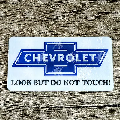 Blue Clear Transparent Chevrolet Chevy Glass Die Cut Decal Emblem Static Cling • $4