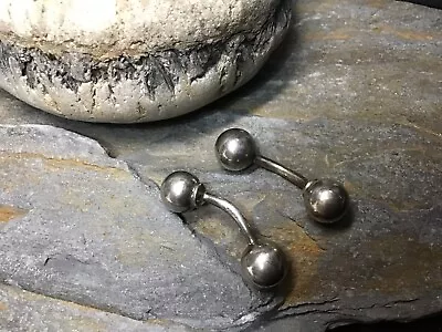 Links Of London Sterling Silver Barbell Cufflinks 1995 • £39.95