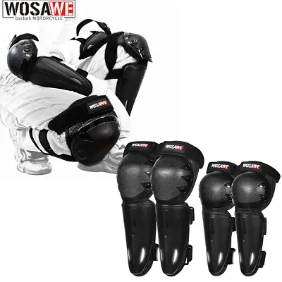 WOSAWE Kid Motorcycle EVA Knee Elbow Pads Set Motorcross Racing Protection Guard • $22.55