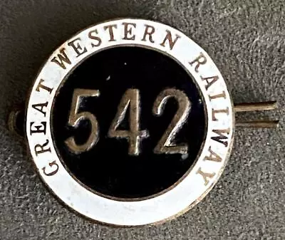 Great Western Railways GWR Enamel 542 Train Railway Drivers Guard Cap Hat Badge • £85