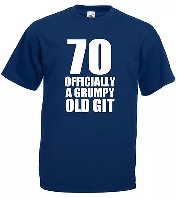 70 Officially T-Shirt Mens 70th Birthday Gifts Presents Gift Ideas For Man Dad • £8.99