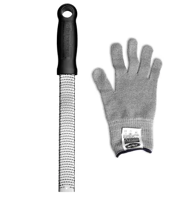 Microplane Premium Classic Series Zester Cheese Grater Black And Resistant Glove • $22.95