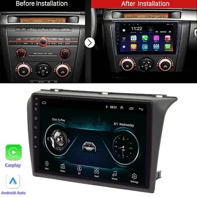 9  For 04-09 Mazda 3 Car Radio Stereo GPS Navi FM Android 10.0 Head Unit Carplay • $197.90