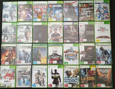 $9.67 • Buy Xbox 360 Games A To L Inc GTA FIFA Batman Forza Halo Lego Fast Shipping