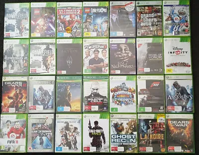 $22.99 • Buy Xbox 360 Games M To Z Inc NBA WWE Witcher NFS Rio Rayman Sims Fast Shipping