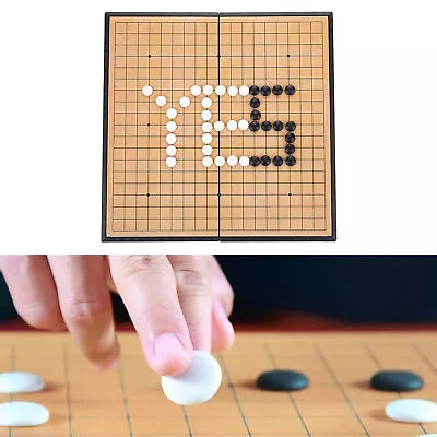 Chinese Go Game Set Magnetic Folding Board Weiqi Games 28.5 X 14.5 X 3cm Gif(01 • $24.15