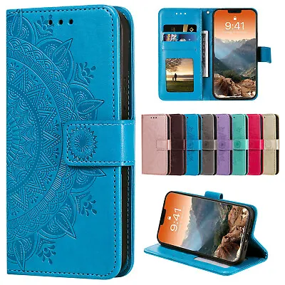 Leather Wallet Card Case For Samsung Galaxy S24 S23 Ultra Plus S22 S21S20 Note20 • $13.54