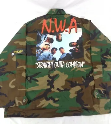 Vintage Wear LA Lench Mob Clothing By Control N.W.A. Camo Jacket Size XL Graphic • $499.99