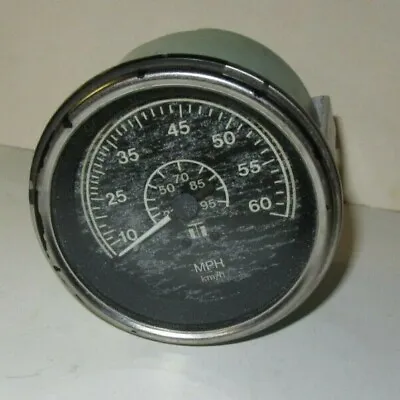 Vintage Teleflex Speedometer Gauge 0-60 MPH Marine Boat Fits 3 3/8  Hole Used  • $17.95