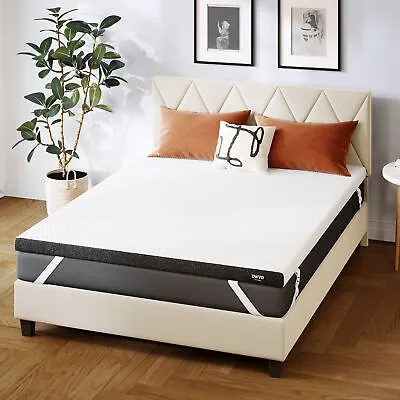 3In Firm Mattress Topper Full Twin King Queen Gel Infused Memory Foam Bed Topper • $83.99