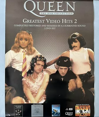 Queen Greatest Hits With IWTBF Picture Double Sided Promo Poster 70cm X 50cm • £11.99