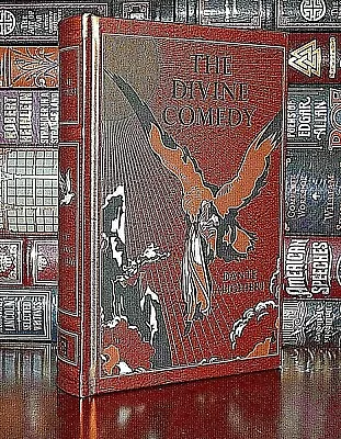 Divine Comedy By Dante Alighieri Illustrated New Leather Bound Deluxe • £29.37