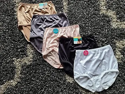 Lot Of 5 Vanity Fair Women's Briefs Size 6 Satin Panties • $25