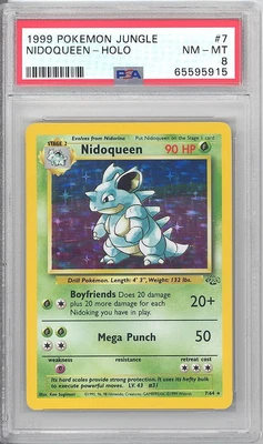 $48.89 • Buy PSA 8 - Pokemon Card - Jungle 7/64 - NIDOQUEEN (holo) NM-MT