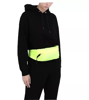 New!$144 Victoria Beckham X Reebok Fanny Pack Belt Bag Money Pouch Neon Yellow. • $69.50