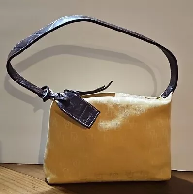 Vintage Dooney & Burke Yellow Monogram Shoulder Bag • $45