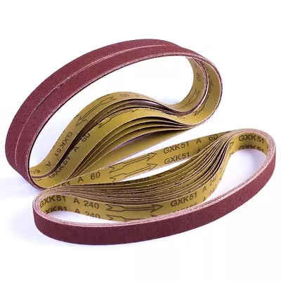 $15.69 • Buy 18PCS 1x42 Inch Sanding Belts Belt Sander Sandpaper 60 80 120 150 240 400 Grit