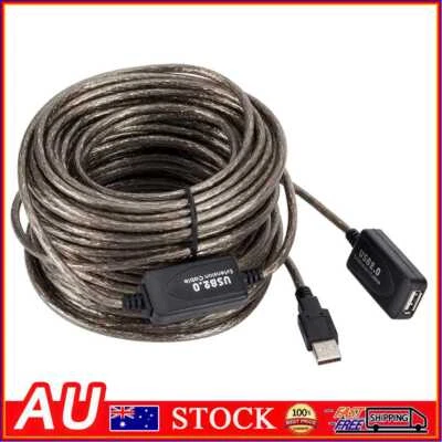 $23.93 • Buy USB2.0 Male To Female Active Repeater Extension Cable Cord Adapter (20m)