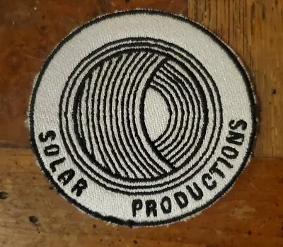 Solar Productions Patch - Embroidered VTG Steve McQueen Racing __/ • $56