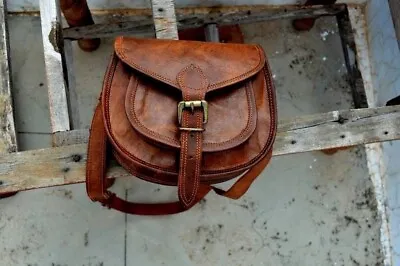 New Women Vintage Brown Leather Messenger Cross Body Bag Handmade Purse • $35.99